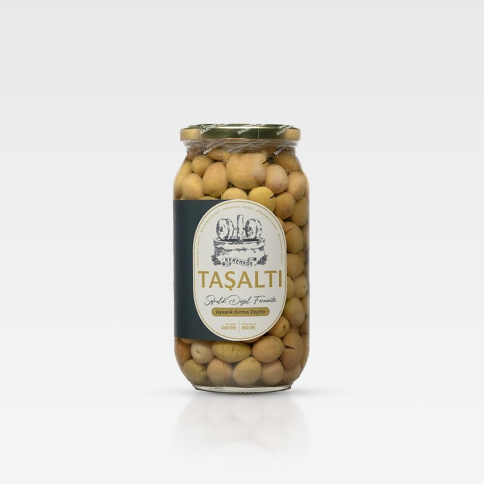 1LİK AYVALIK YEŞİL KIRMA ZEYTİN