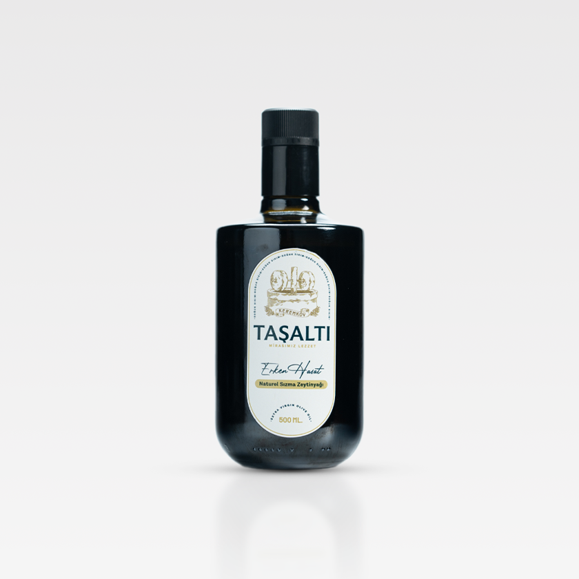 500 ML  CAM ŞİŞE ERKEN HASAT ZEYTİN YAĞI-YENİ HASAT